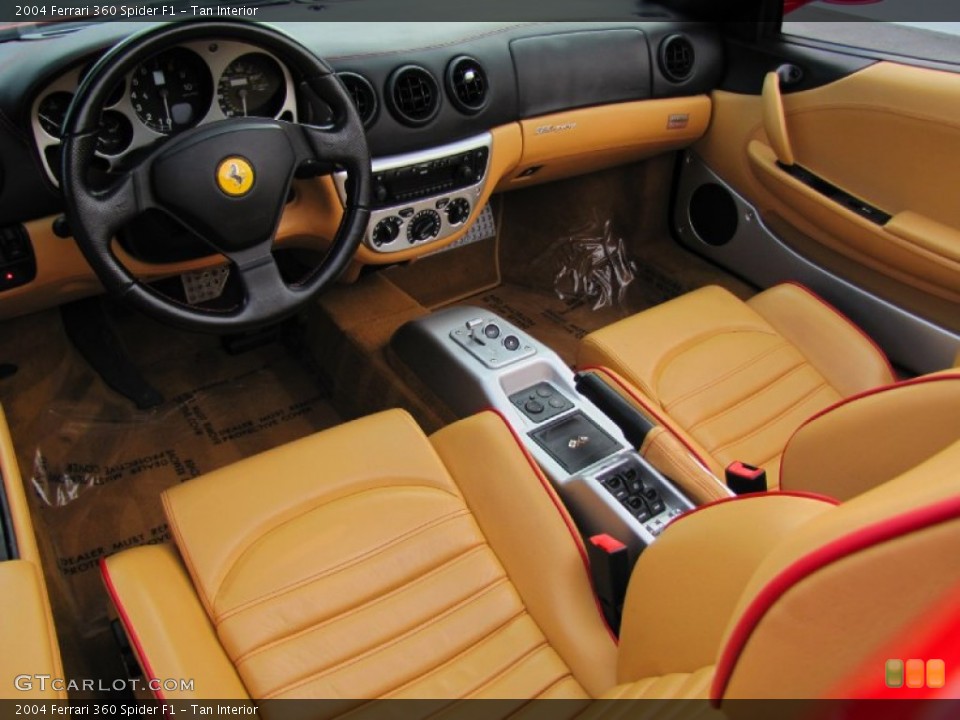 Tan 2004 Ferrari 360 Interiors
