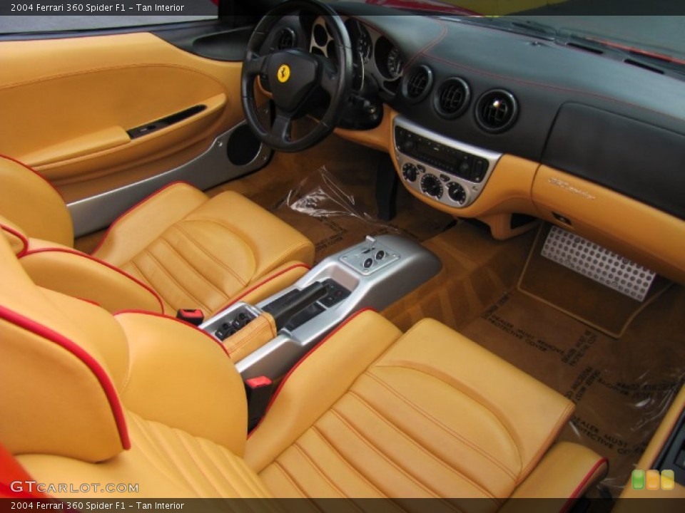 Tan Interior Photo for the 2004 Ferrari 360 Spider F1 #77733322