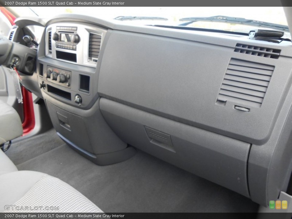 Medium Slate Gray Interior Dashboard for the 2007 Dodge Ram 1500 SLT Quad Cab #77733639