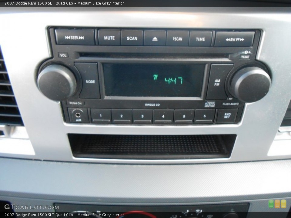 Medium Slate Gray Interior Audio System for the 2007 Dodge Ram 1500 SLT Quad Cab #77733918