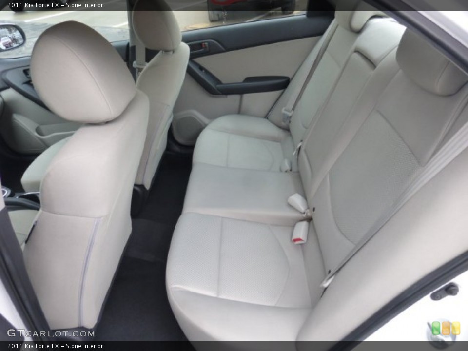 Stone Interior Rear Seat for the 2011 Kia Forte EX #77734574