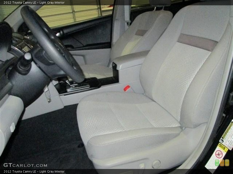 Light Gray Interior Front Seat for the 2012 Toyota Camry LE #77734774