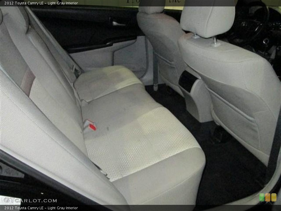 Light Gray Interior Rear Seat for the 2012 Toyota Camry LE #77734931