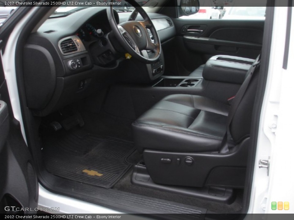 Ebony Interior Prime Interior for the 2012 Chevrolet Silverado 2500HD LTZ Crew Cab #77735418