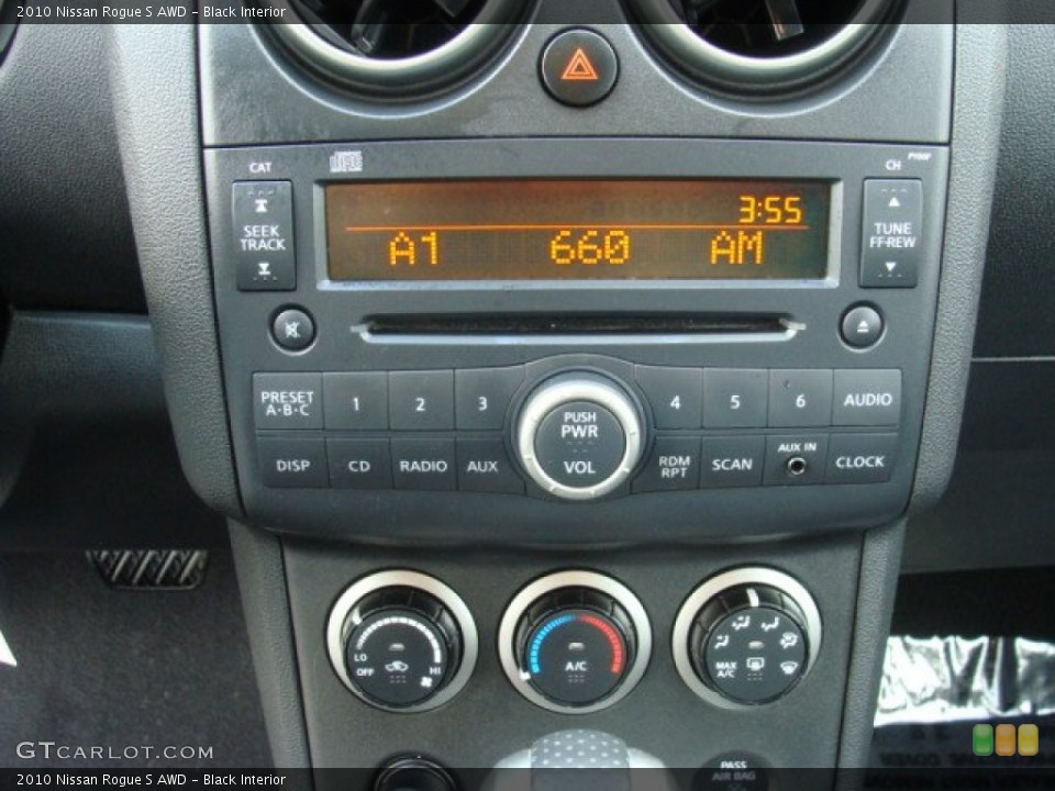 Black Interior Audio System for the 2010 Nissan Rogue S AWD #77735553