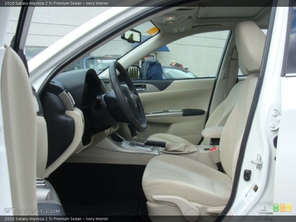 Ivory Interior Front Seat for the 2010 Subaru Impreza 2.5i Premium Sedan #77735775