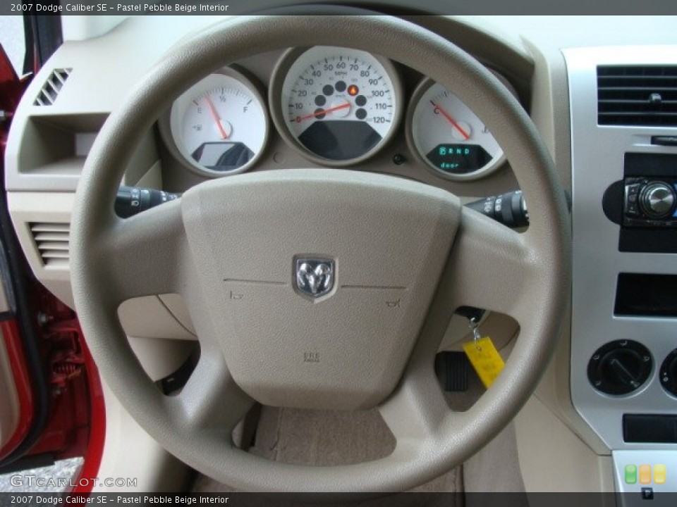 Pastel Pebble Beige Interior Steering Wheel for the 2007 Dodge Caliber SE #77736105