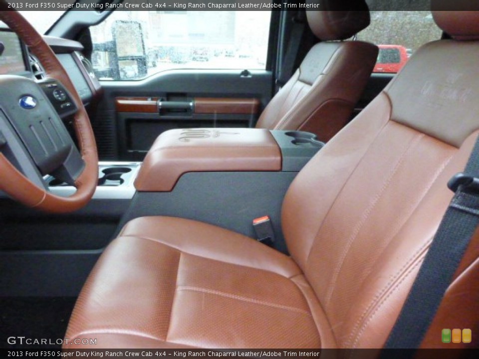King Ranch Chaparral Leather/Adobe Trim Interior Front Seat for the 2013 Ford F350 Super Duty King Ranch Crew Cab 4x4 #77736657