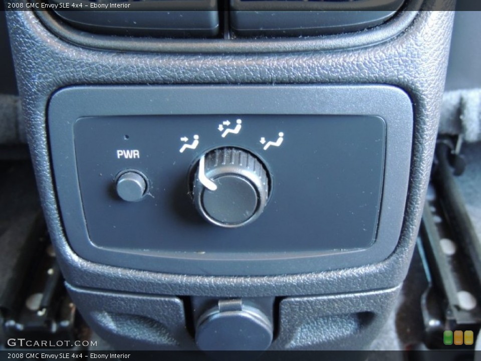 Ebony Interior Controls for the 2008 GMC Envoy SLE 4x4 #77737233