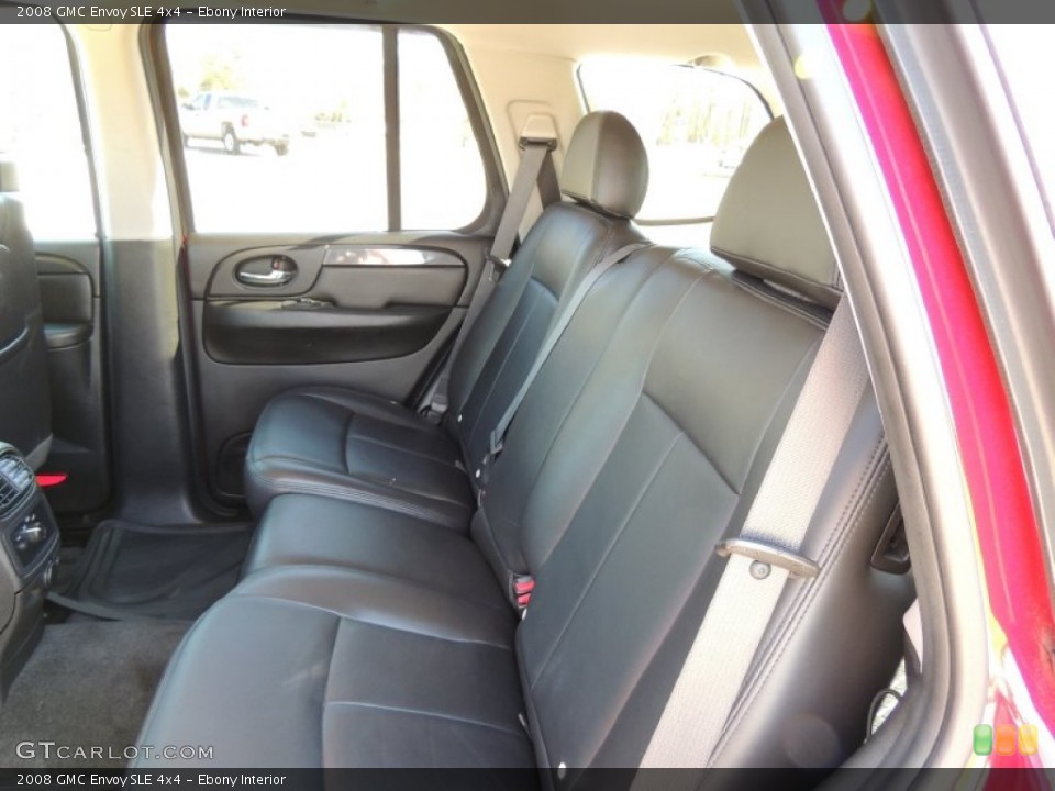 Ebony Interior Rear Seat for the 2008 GMC Envoy SLE 4x4 #77737278