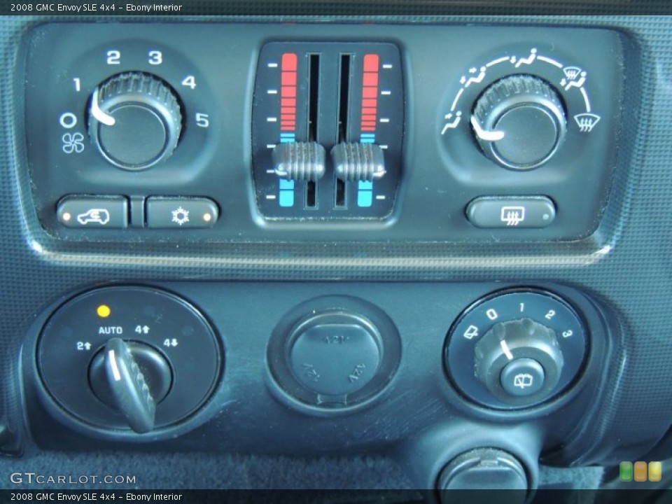 Ebony Interior Controls for the 2008 GMC Envoy SLE 4x4 #77737486