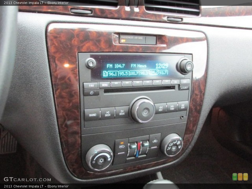 Ebony Interior Controls for the 2013 Chevrolet Impala LT #77737916