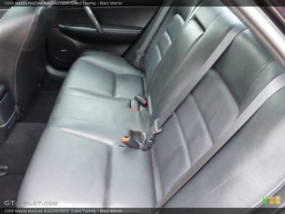 Black Interior Rear Seat for the 2006 Mazda MAZDA6 MAZDASPEED6 Grand Touring #77738624