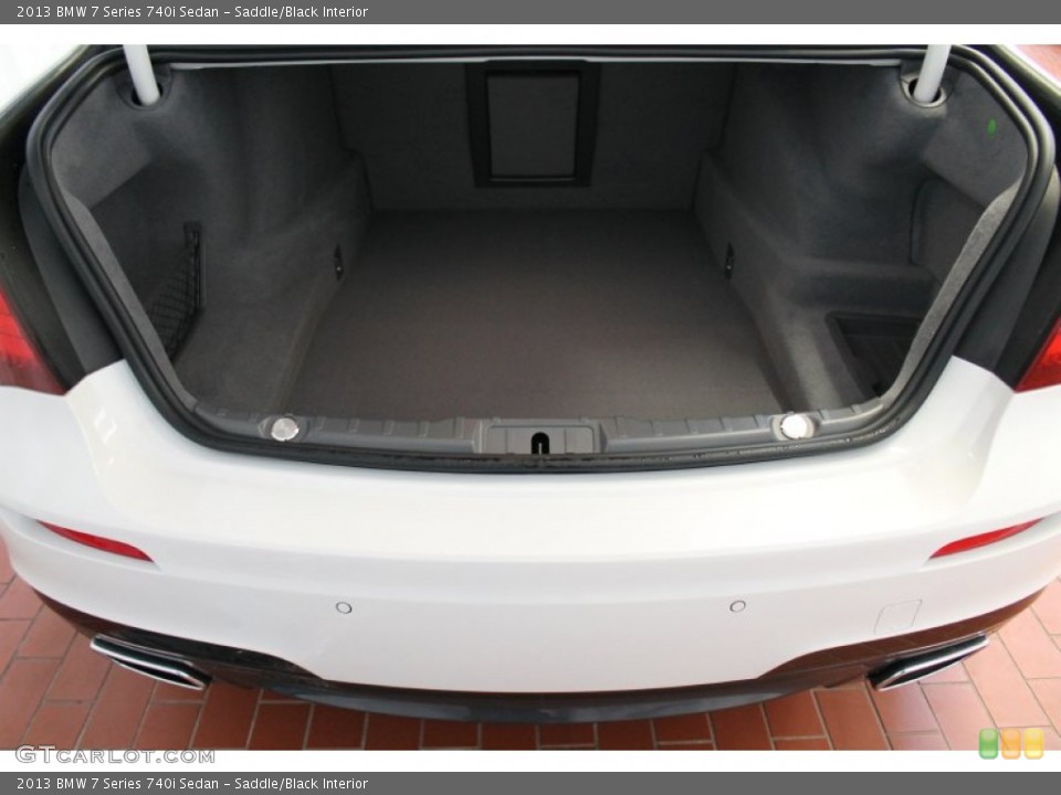 Saddle/Black Interior Trunk for the 2013 BMW 7 Series 740i Sedan #77739634