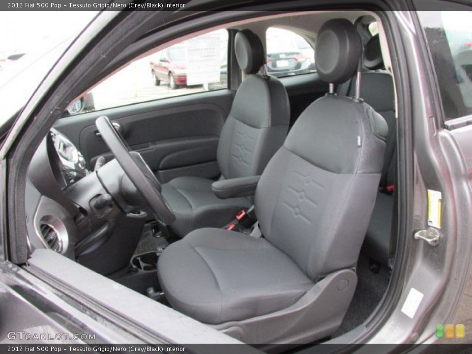 Tessuto Grigio/Nero (Grey/Black) Interior Front Seat for the 2012 Fiat 500 Pop #77739642
