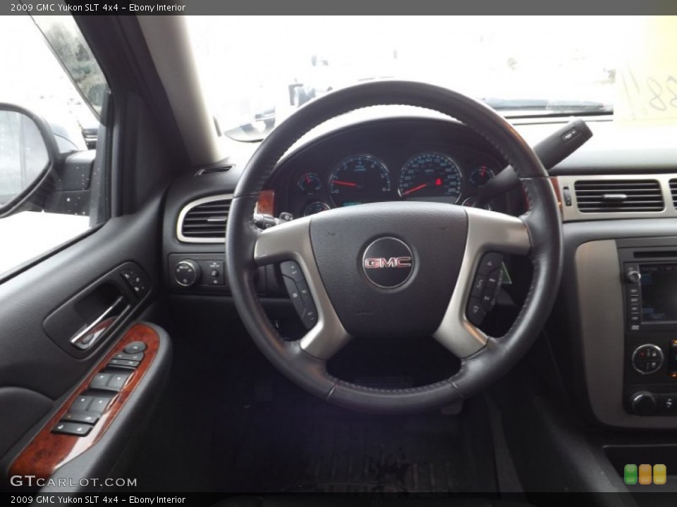 Ebony Interior Steering Wheel for the 2009 GMC Yukon SLT 4x4 #77740372