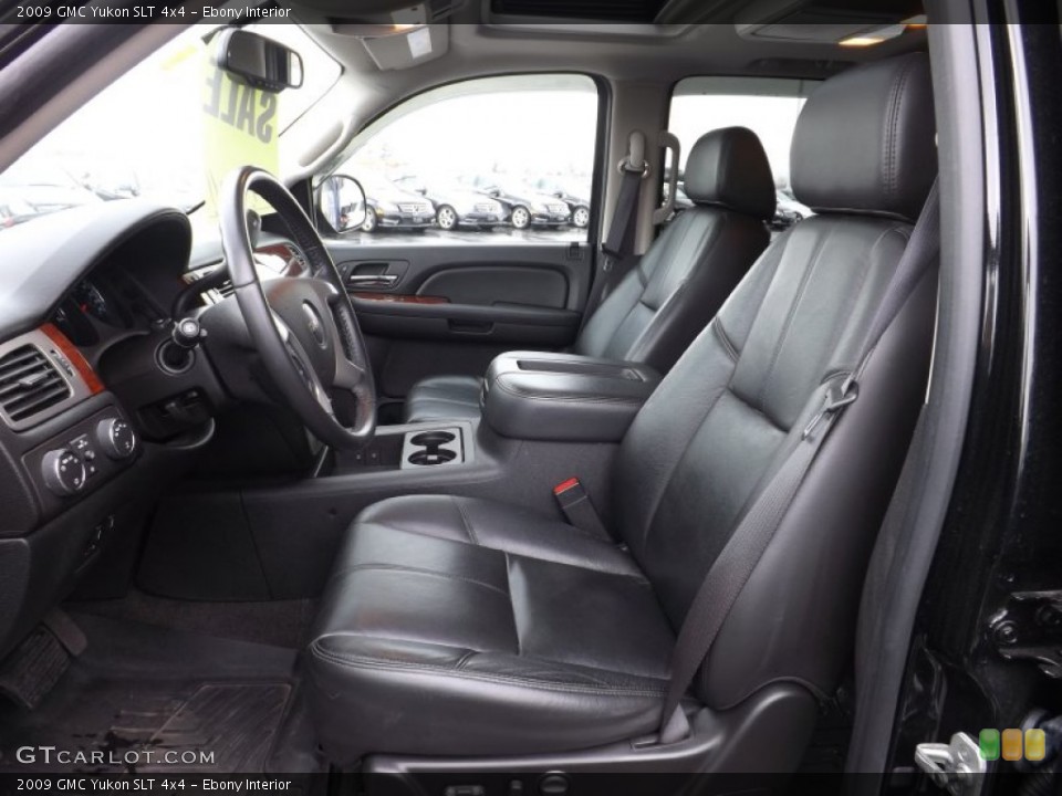 Ebony Interior Front Seat for the 2009 GMC Yukon SLT 4x4 #77740439