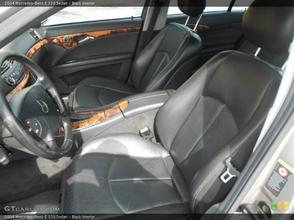Black Interior Front Seat for the 2004 Mercedes-Benz E 320 Sedan #77740488