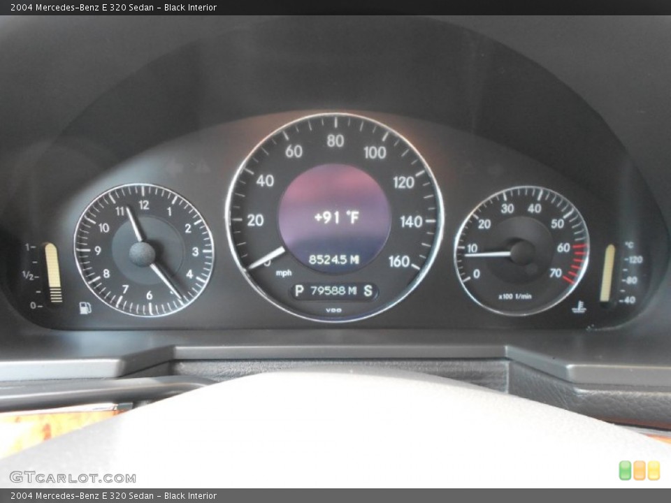 Black Interior Gauges for the 2004 Mercedes-Benz E 320 Sedan #77740533