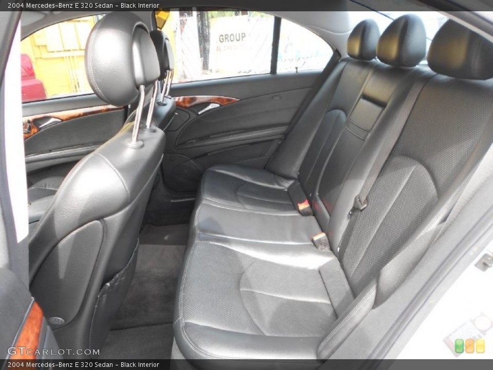 Black Interior Rear Seat for the 2004 Mercedes-Benz E 320 Sedan #77740589