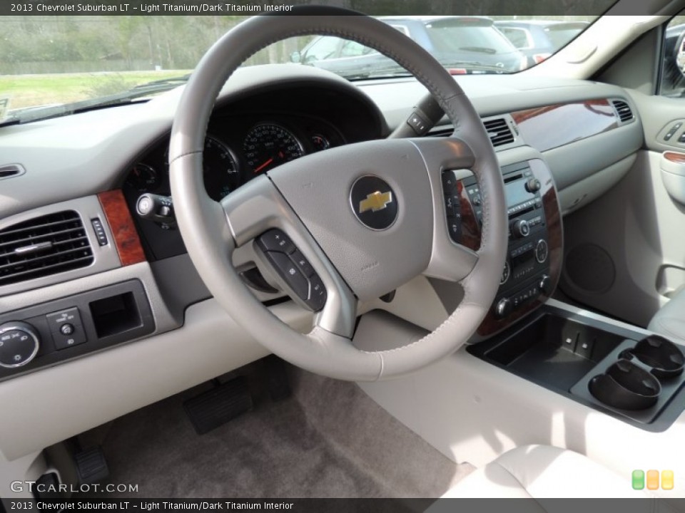 Light Titanium/Dark Titanium Interior Steering Wheel for the 2013 Chevrolet Suburban LT #77740788
