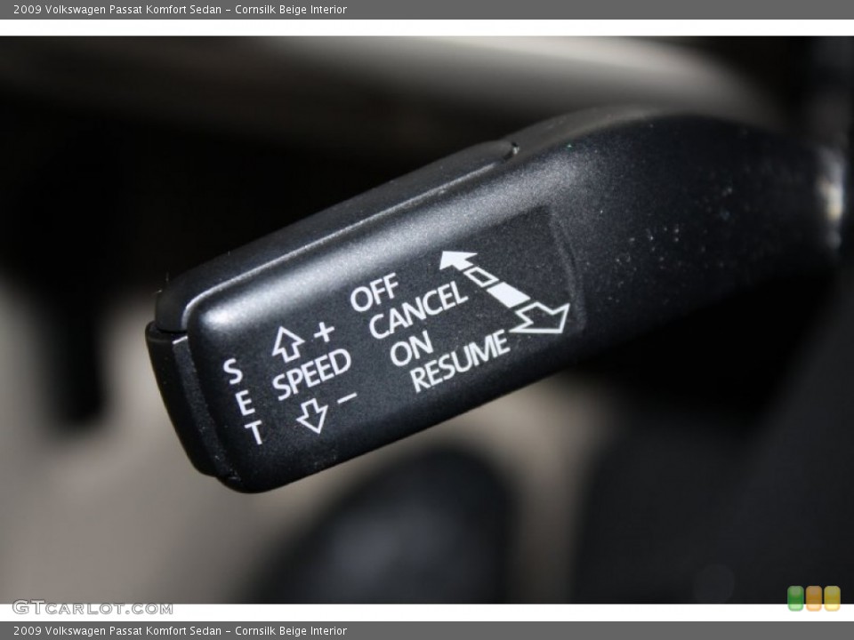 Cornsilk Beige Interior Controls for the 2009 Volkswagen Passat Komfort Sedan #77740796