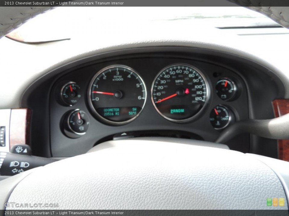 Light Titanium/Dark Titanium Interior Gauges for the 2013 Chevrolet Suburban LT #77741280