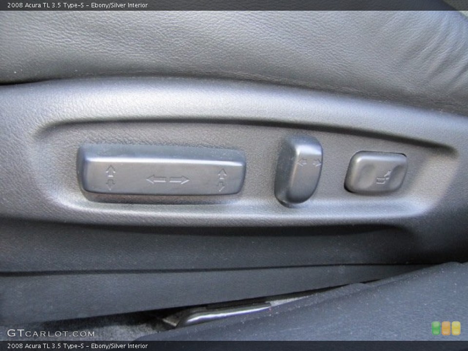 Ebony/Silver Interior Controls for the 2008 Acura TL 3.5 Type-S #77742624