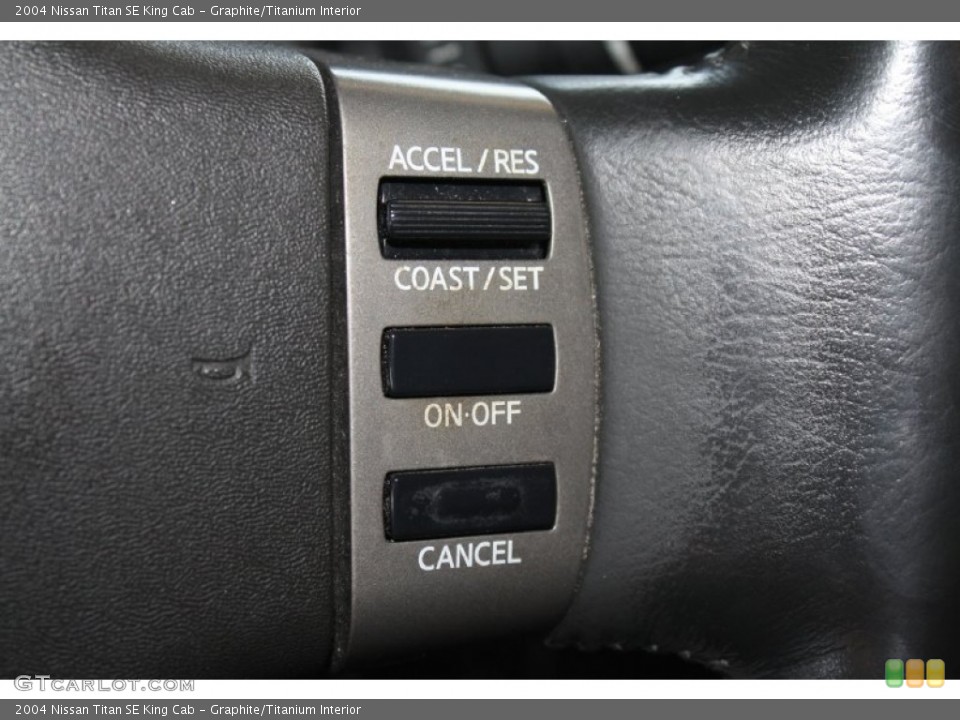 Graphite/Titanium Interior Controls for the 2004 Nissan Titan SE King Cab #77742660