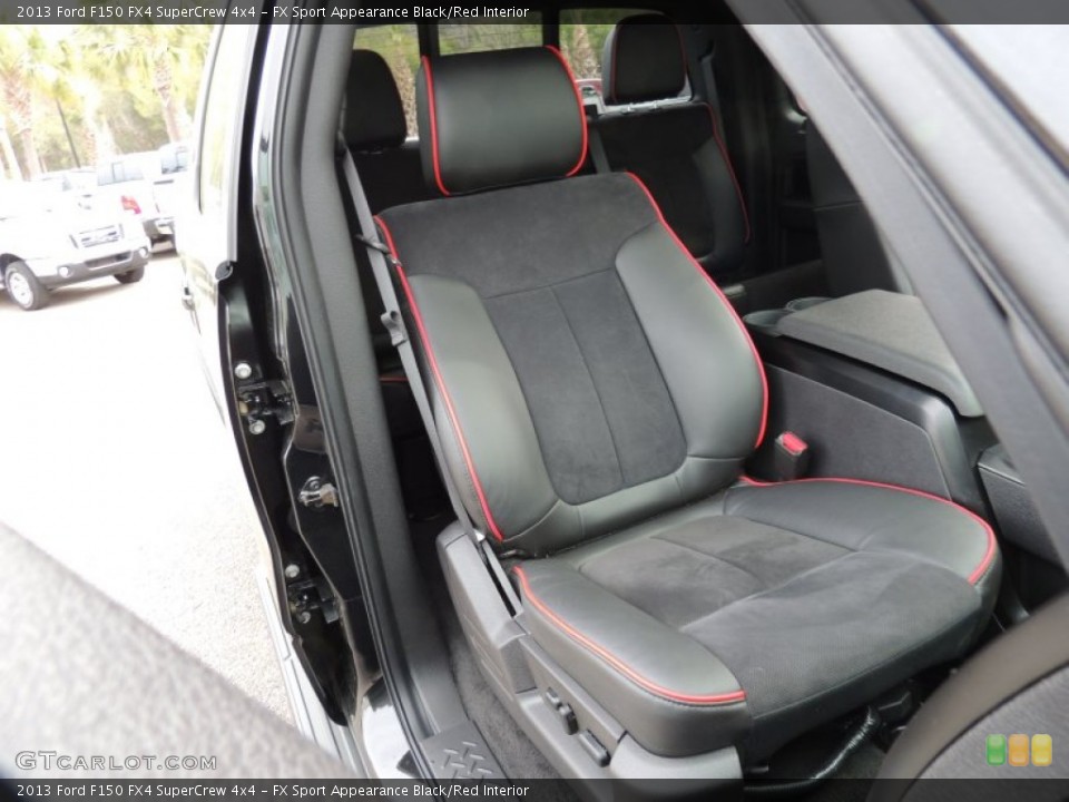 FX Sport Appearance Black/Red Interior Front Seat for the 2013 Ford F150 FX4 SuperCrew 4x4 #77743848