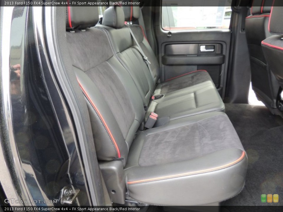 FX Sport Appearance Black/Red Interior Rear Seat for the 2013 Ford F150 FX4 SuperCrew 4x4 #77743893