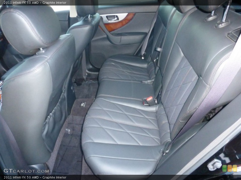 Graphite Interior Rear Seat for the 2011 Infiniti FX 50 AWD #77743957