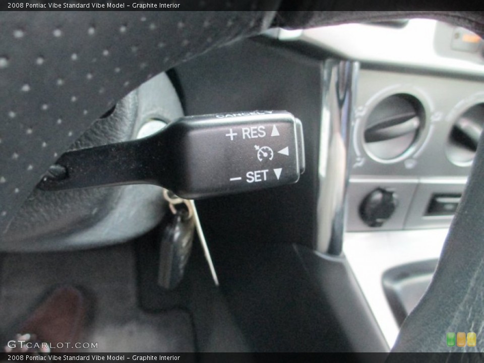 Graphite Interior Controls for the 2008 Pontiac Vibe  #77744019