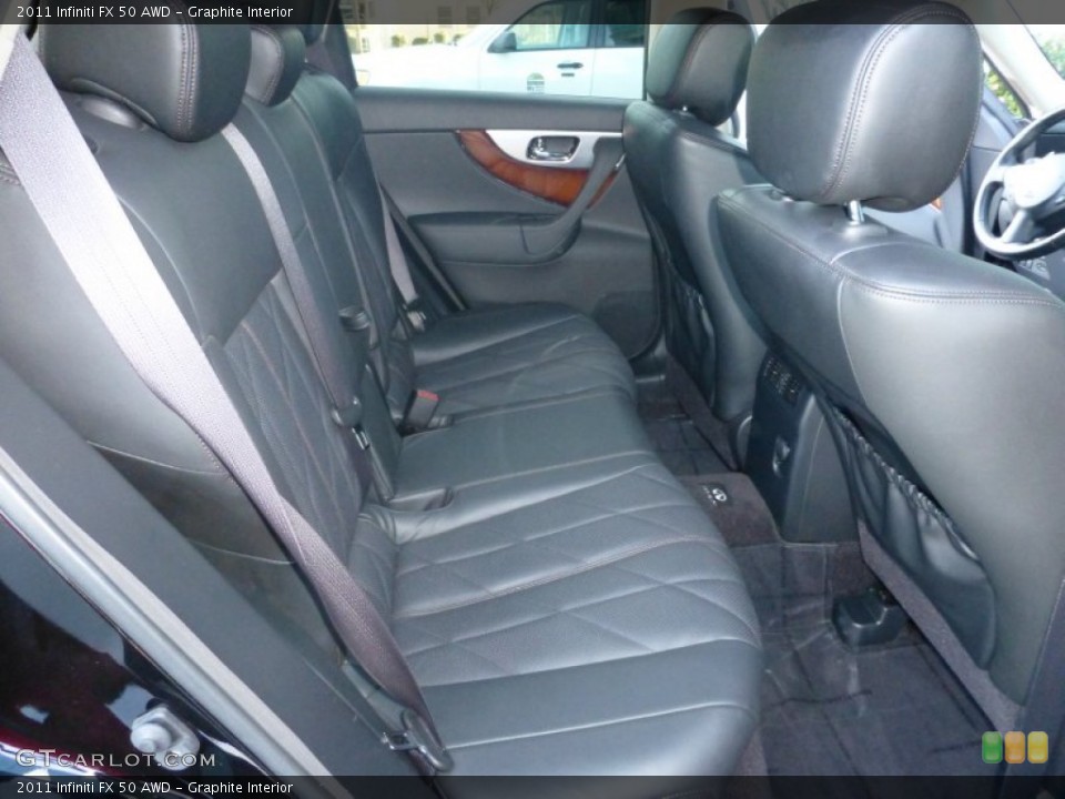 Graphite Interior Rear Seat for the 2011 Infiniti FX 50 AWD #77744022