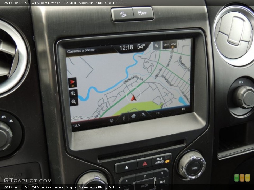 FX Sport Appearance Black/Red Interior Navigation for the 2013 Ford F150 FX4 SuperCrew 4x4 #77744187