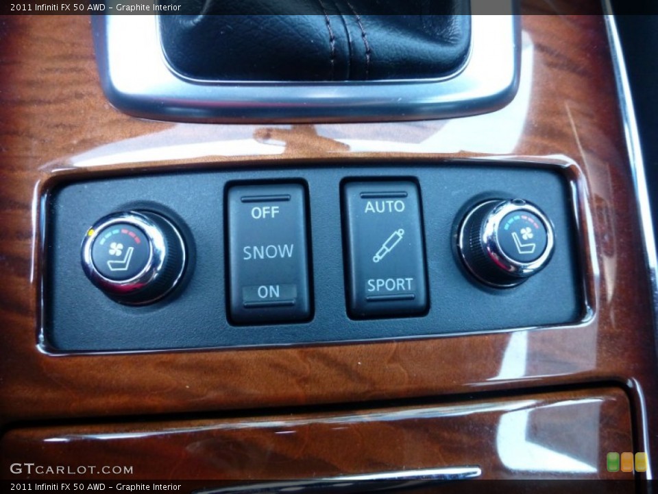 Graphite Interior Controls for the 2011 Infiniti FX 50 AWD #77744200