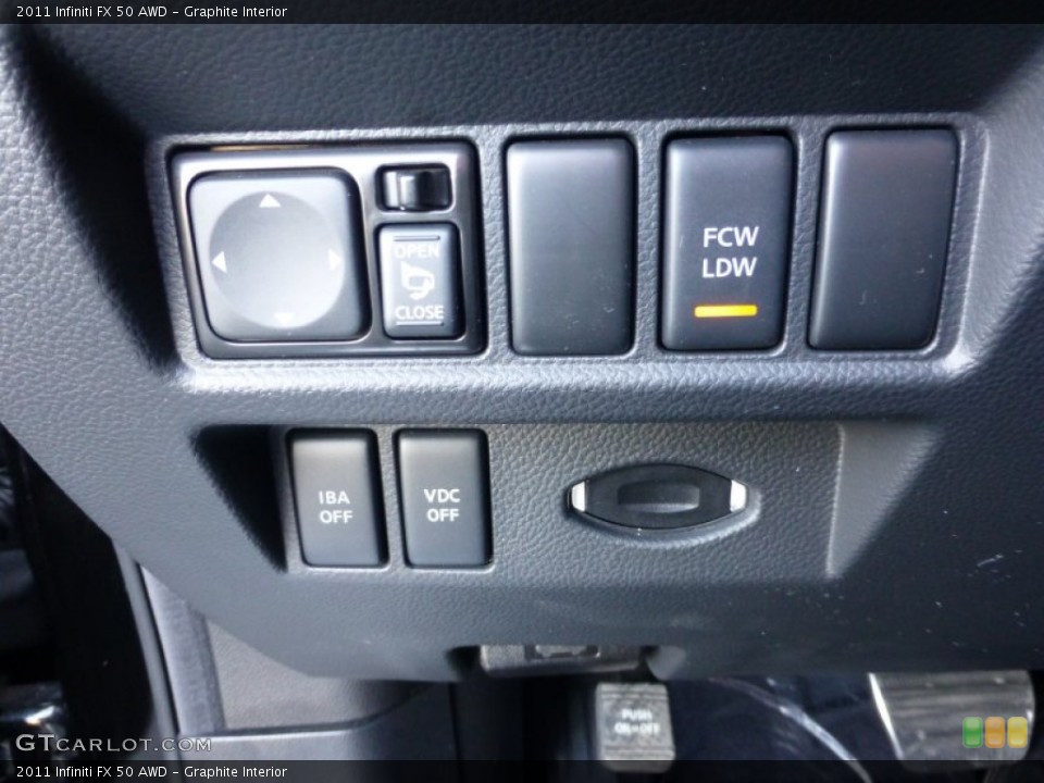Graphite Interior Controls for the 2011 Infiniti FX 50 AWD #77744269
