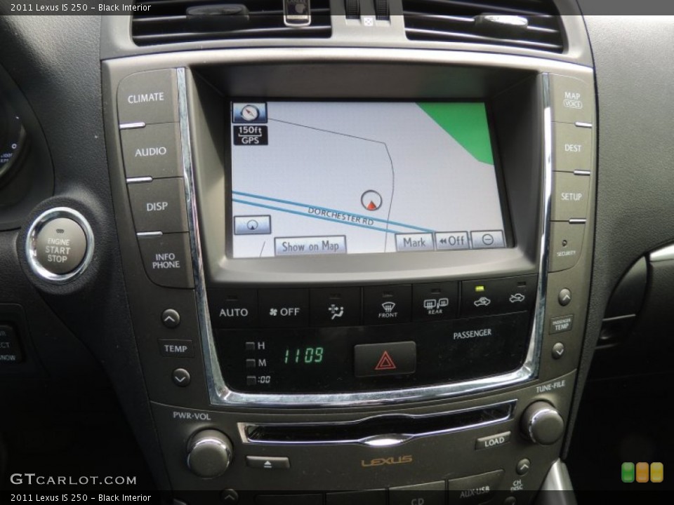 Black Interior Navigation for the 2011 Lexus IS 250 #77744789