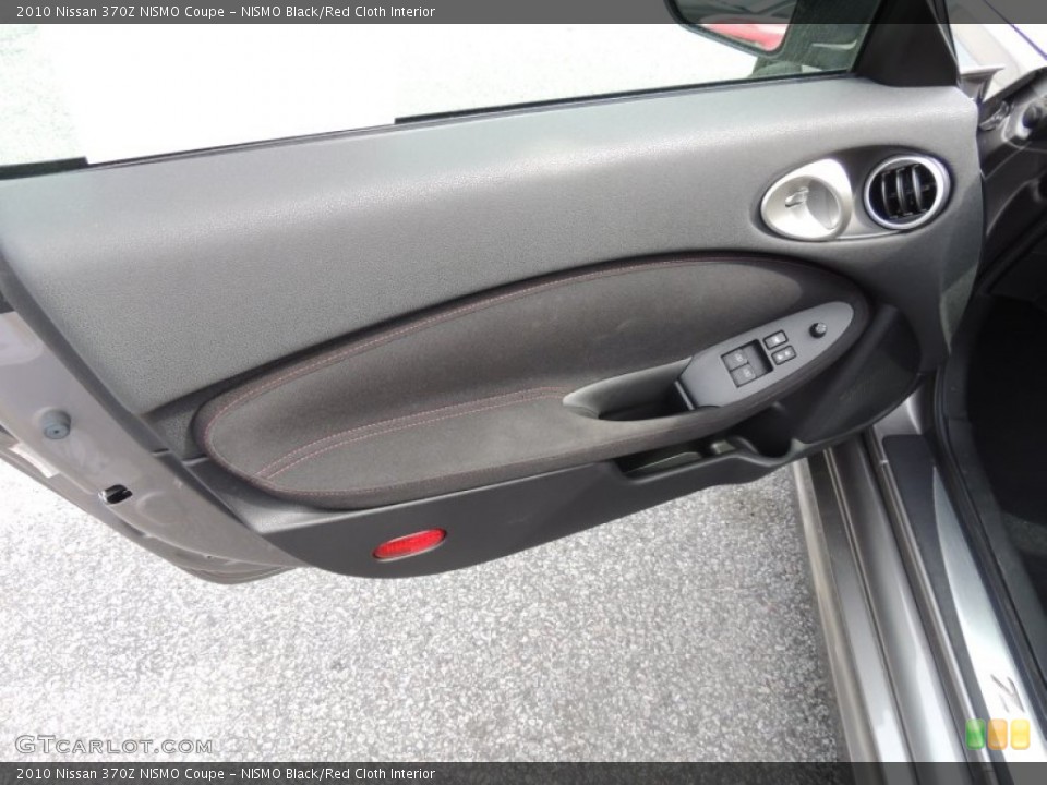 NISMO Black/Red Cloth Interior Door Panel for the 2010 Nissan 370Z NISMO Coupe #77745006