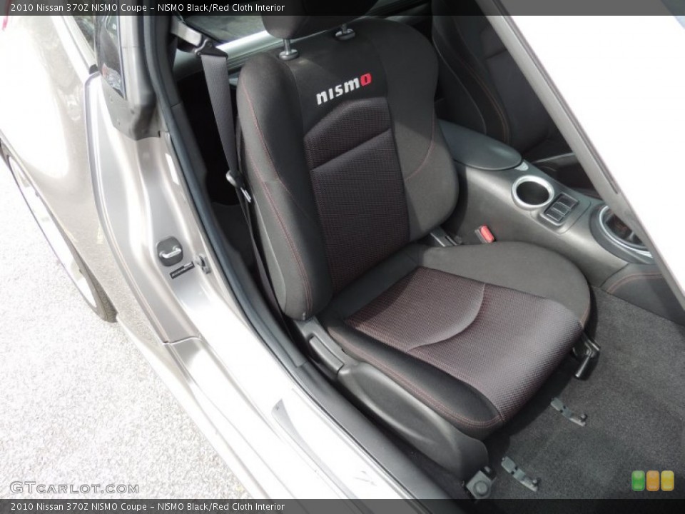 NISMO Black/Red Cloth Interior Front Seat for the 2010 Nissan 370Z NISMO Coupe #77745030