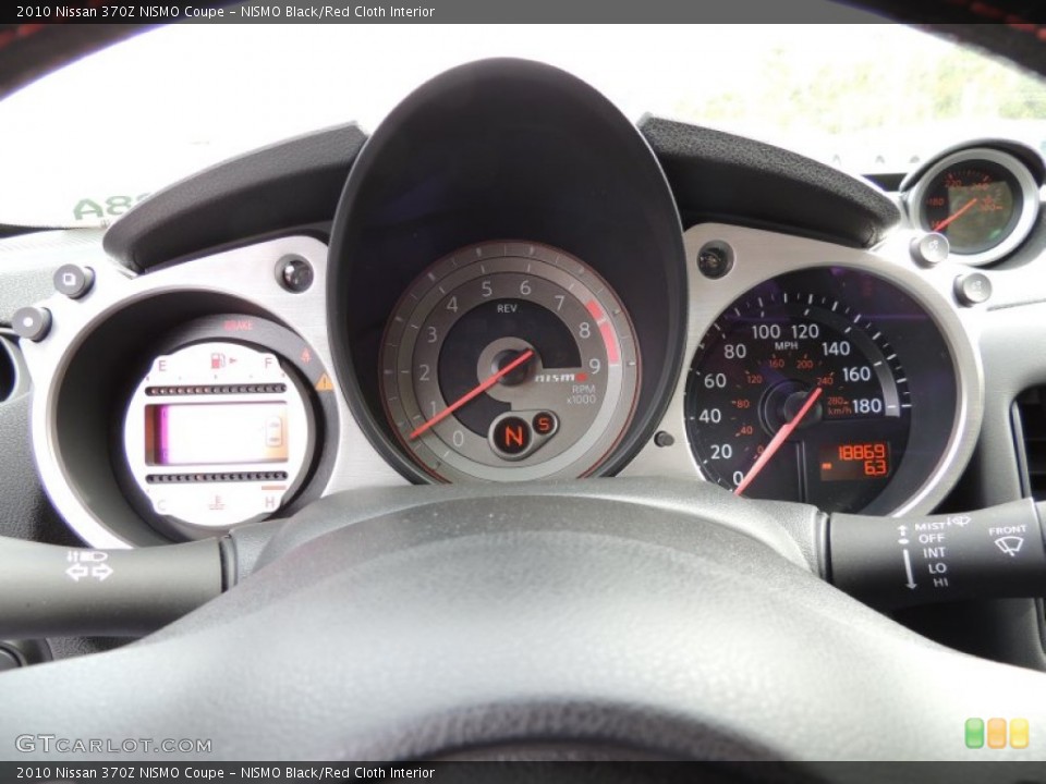 NISMO Black/Red Cloth Interior Gauges for the 2010 Nissan 370Z NISMO Coupe #77745318
