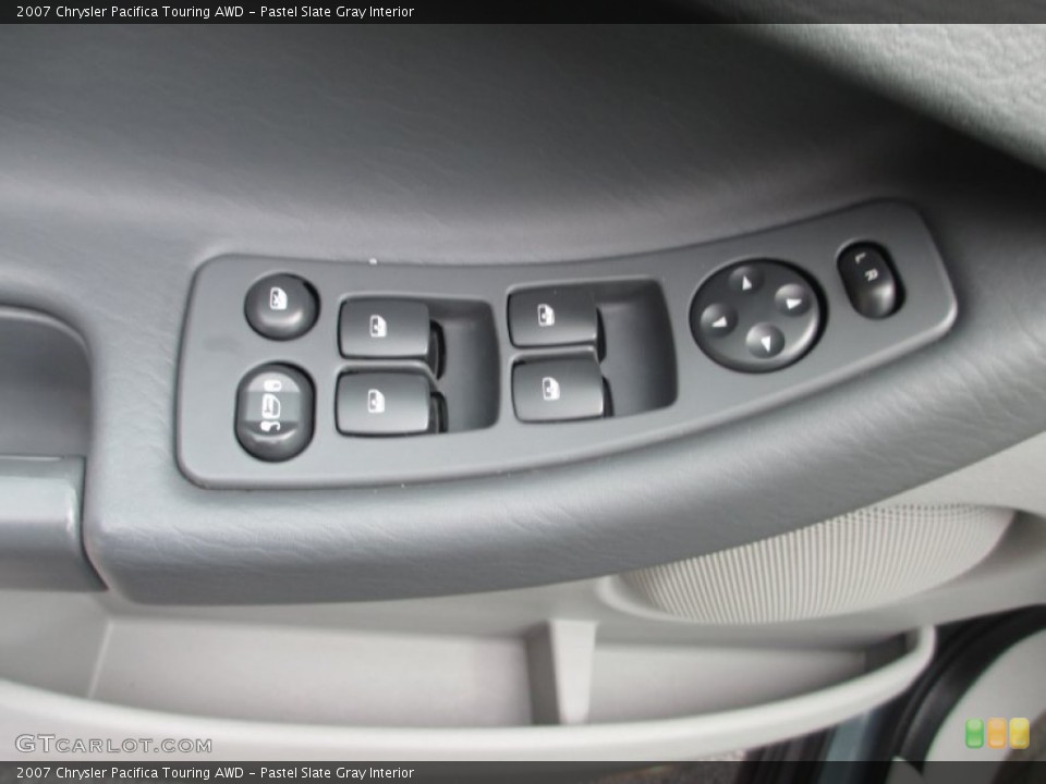 Pastel Slate Gray Interior Controls for the 2007 Chrysler Pacifica Touring AWD #77745501