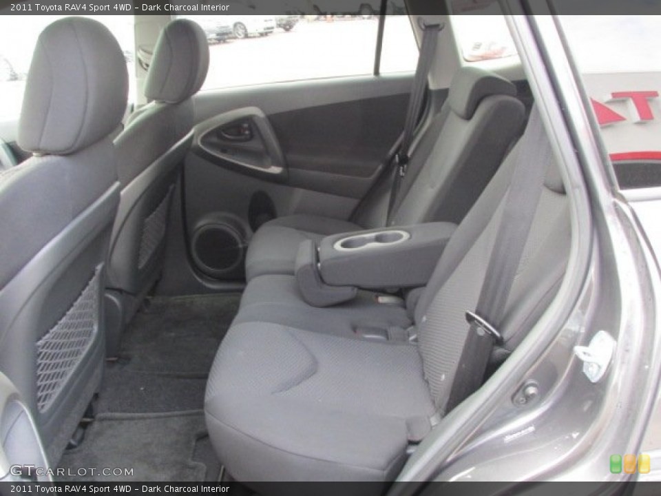Dark Charcoal Interior Rear Seat for the 2011 Toyota RAV4 Sport 4WD #77745519