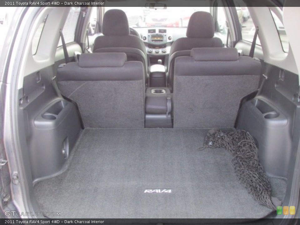 Dark Charcoal Interior Trunk for the 2011 Toyota RAV4 Sport 4WD #77745539
