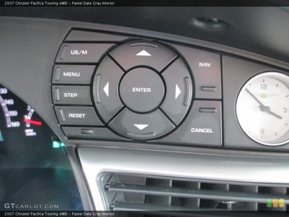 Pastel Slate Gray Interior Controls for the 2007 Chrysler Pacifica Touring AWD #77745641