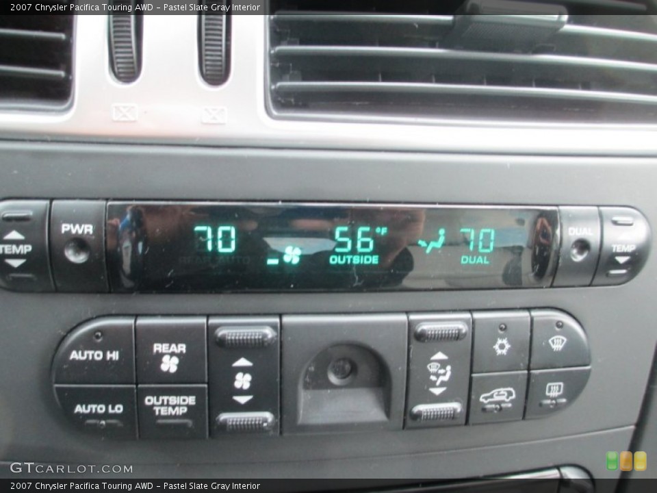 Pastel Slate Gray Interior Controls for the 2007 Chrysler Pacifica Touring AWD #77745663