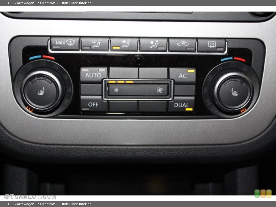 Titan Black Interior Controls for the 2012 Volkswagen Eos Komfort #77745733