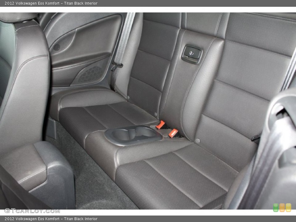 Titan Black Interior Rear Seat for the 2012 Volkswagen Eos Komfort #77745864