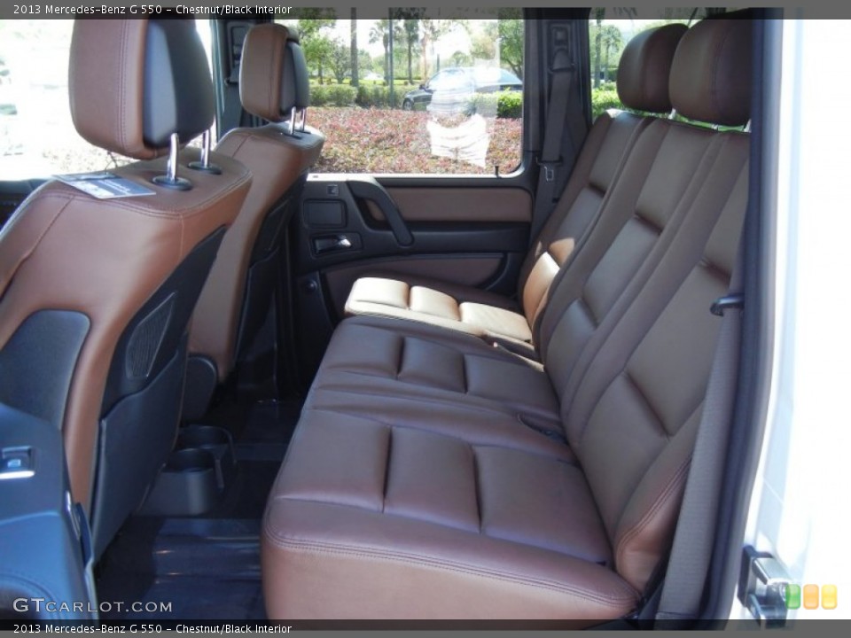 Chestnut/Black Interior Rear Seat for the 2013 Mercedes-Benz G 550 #77746526