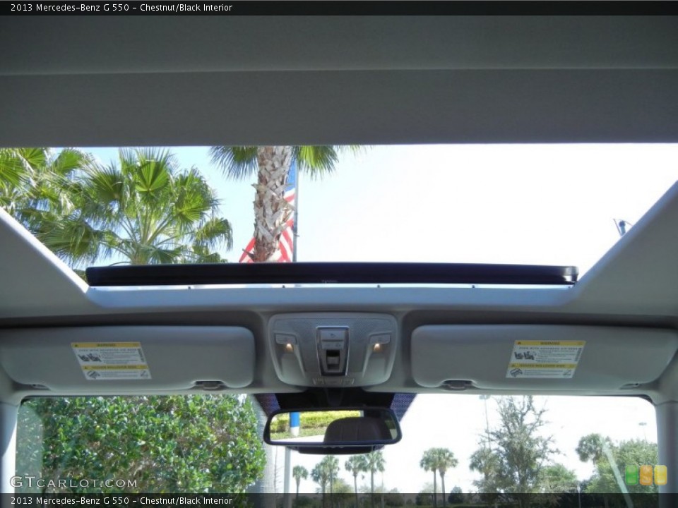 Chestnut/Black Interior Sunroof for the 2013 Mercedes-Benz G 550 #77746545